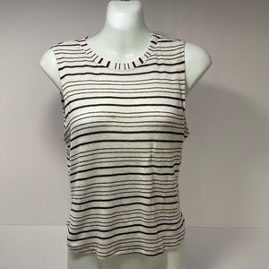 Striped sleeveless top